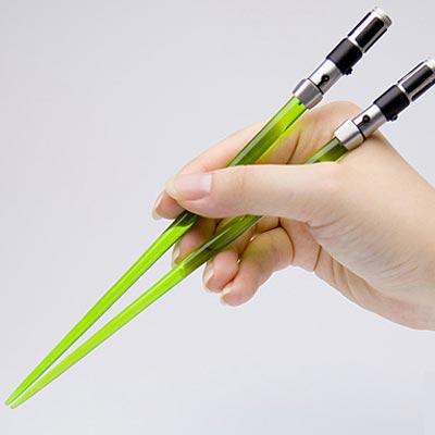 Yoda Chopstick Lightsaber Set