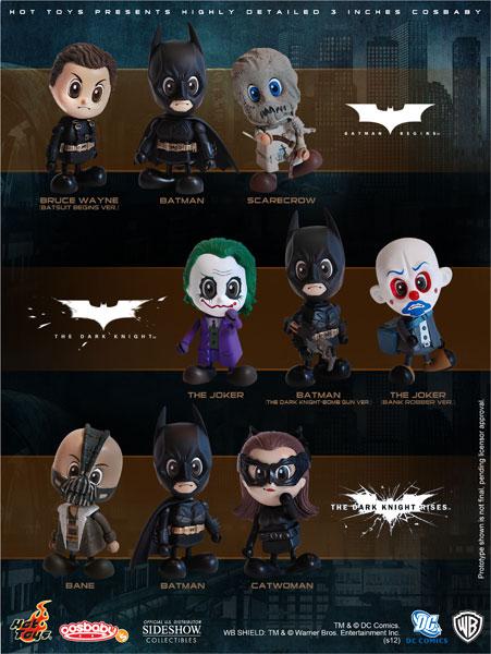 Batman : The Dark Knight Trilogy Cosbaby Set