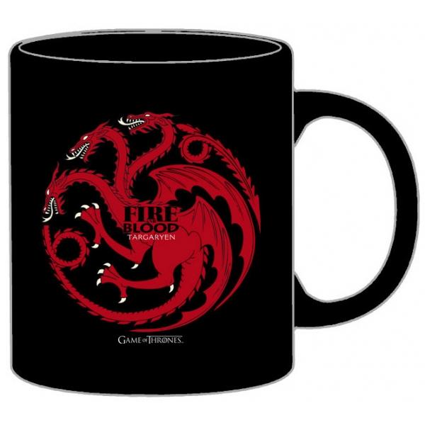 House Targaryen Fire And Blood Black Mug