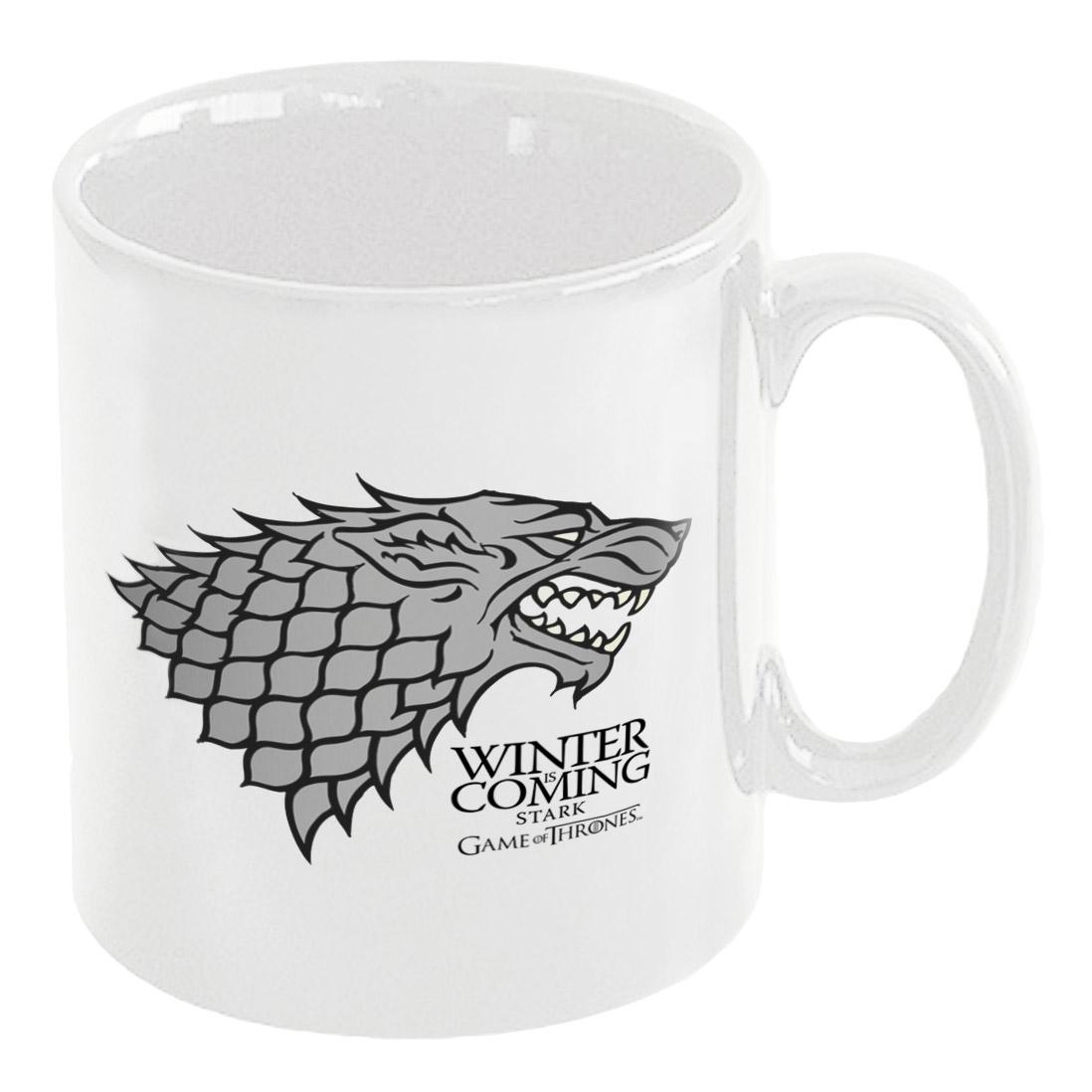 House Of Stark - Winter Is Coming White Mug