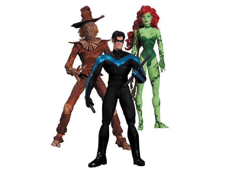 Hush : Nightwing Poison Ivy Scarecrow Action Figure Set