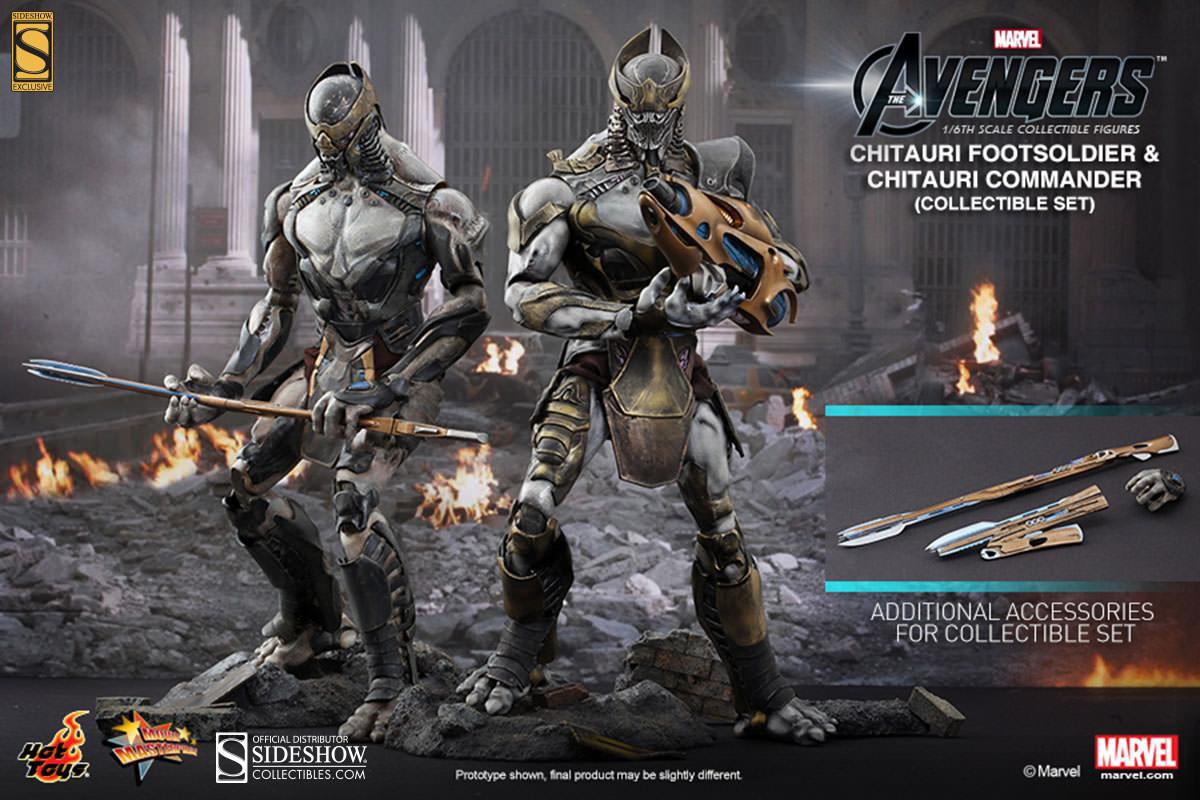 Chitauri Footsoldier And Commander Sixth Scale Figure Set
