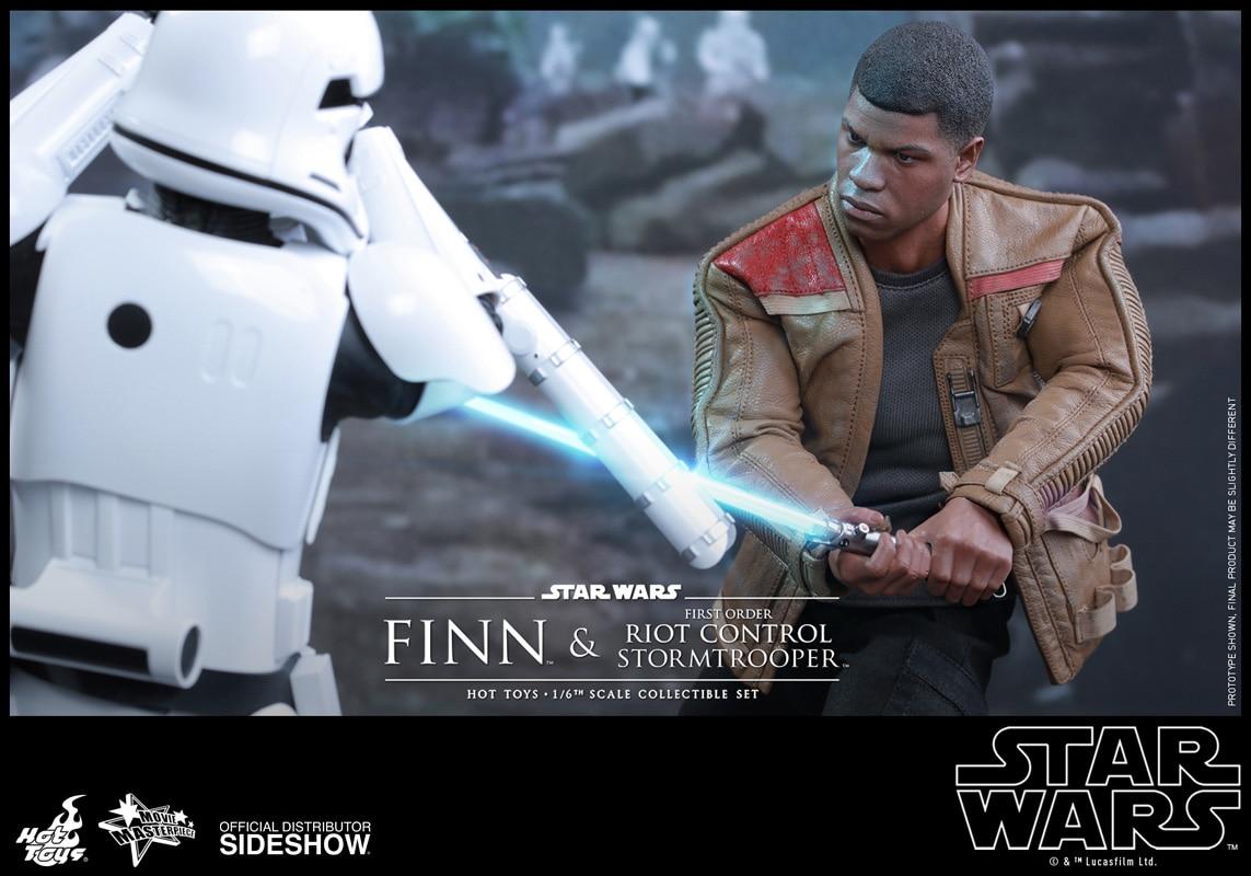 Finn and Riot Stormtrooper Sixth Scale Figure Set