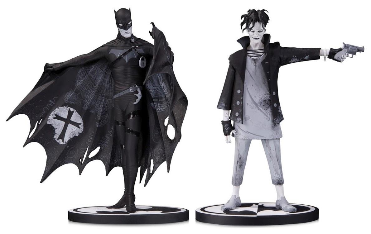 Batman & Joker Black & White Gerard Way Statue Set