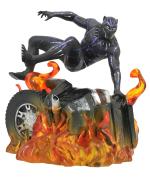 diamond-select-marvel-gallery-black-panther-flaming-car-pvc-vinyl-statue