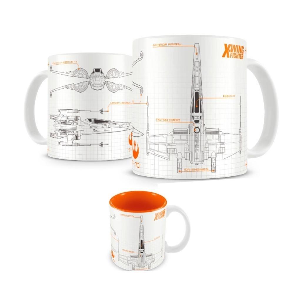 Star Wars X Wing White Orange Mug