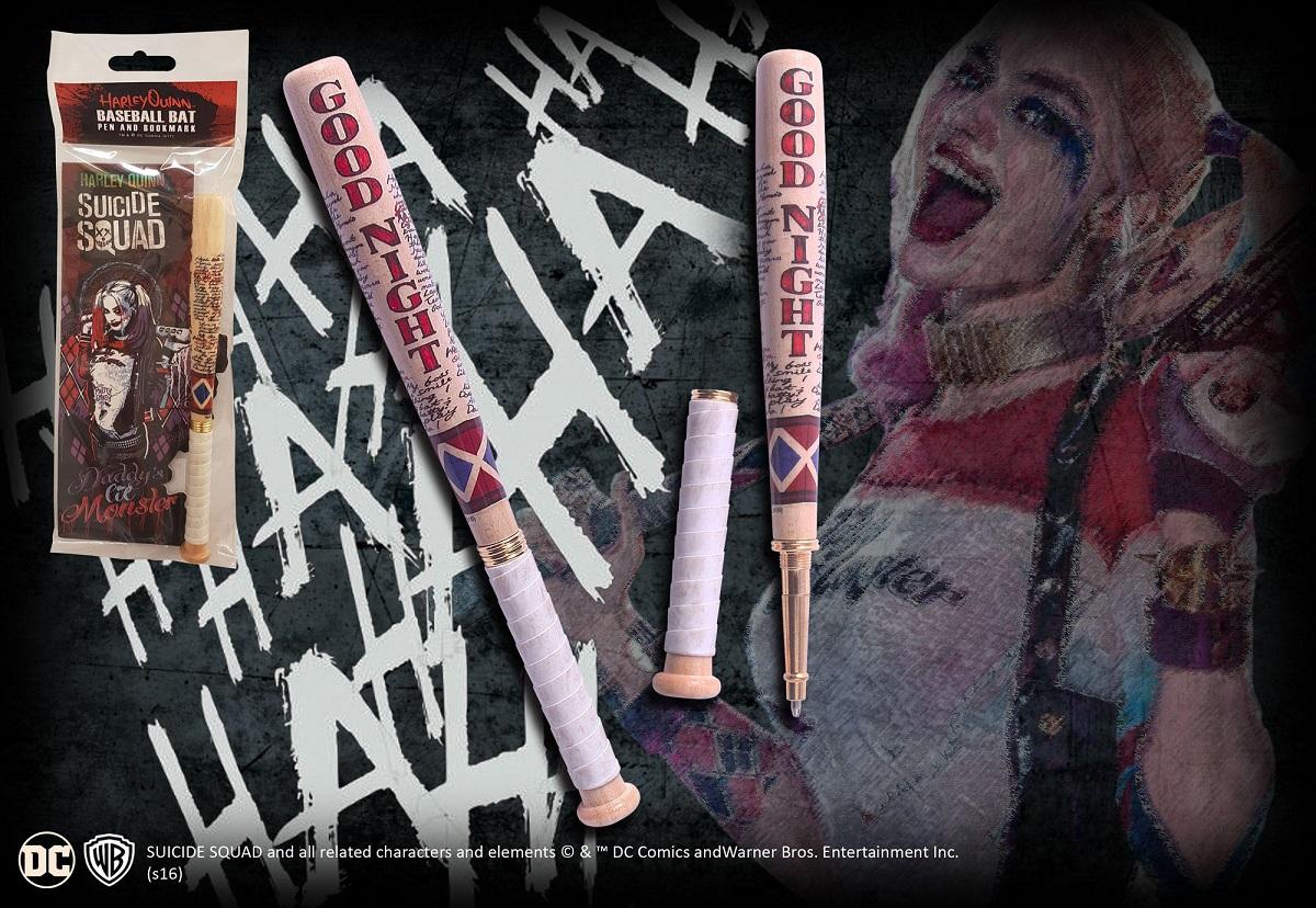 Harley Quinn Baseball Bat Pen & Bookmark Set