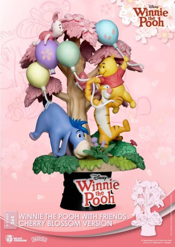 Winnie the Pooh with Friends Cherry Blossom Version PVC Diorama