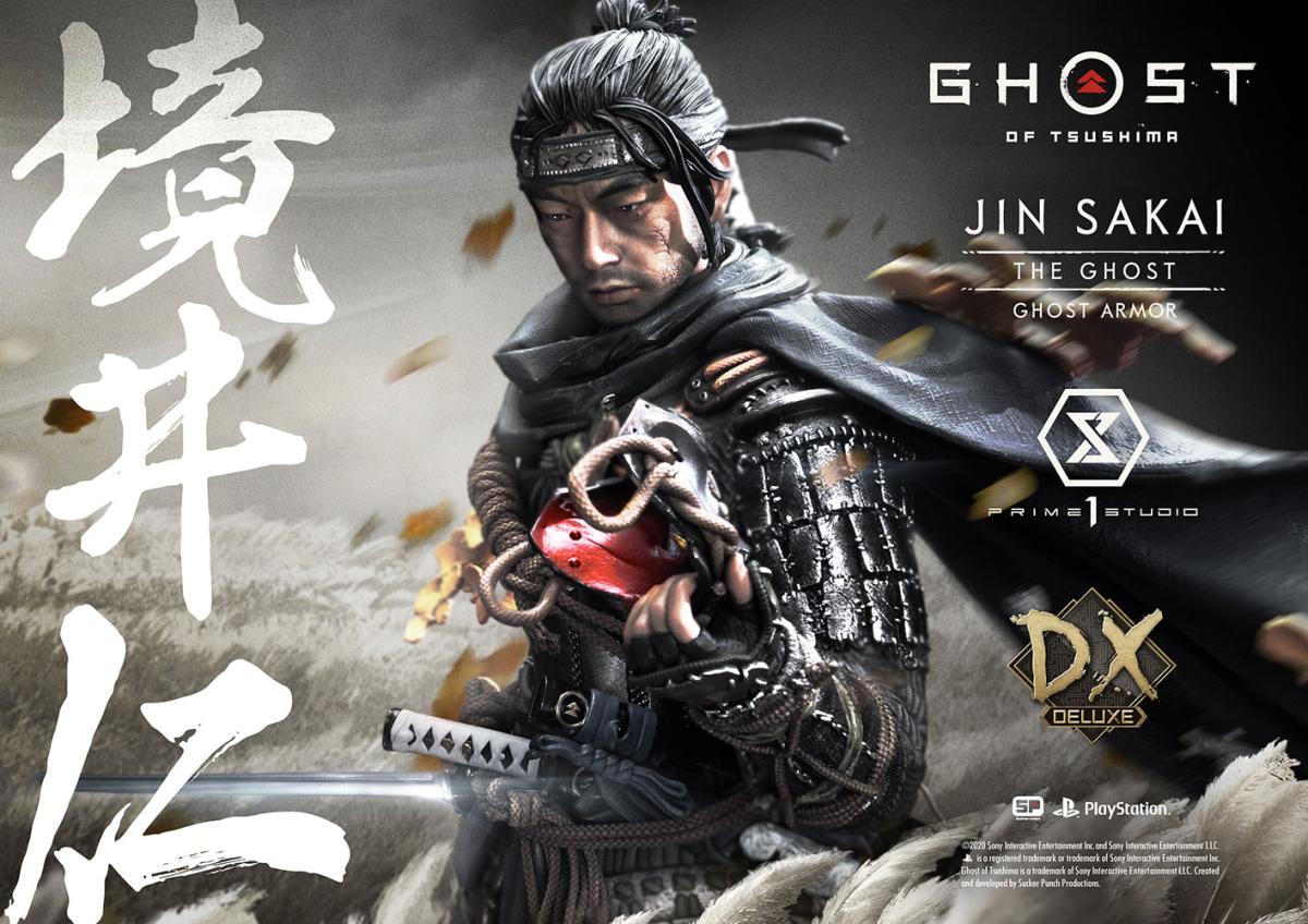 Jin Sakai The Ghost (Ghost Armor Edition Deluxe Version) Statue