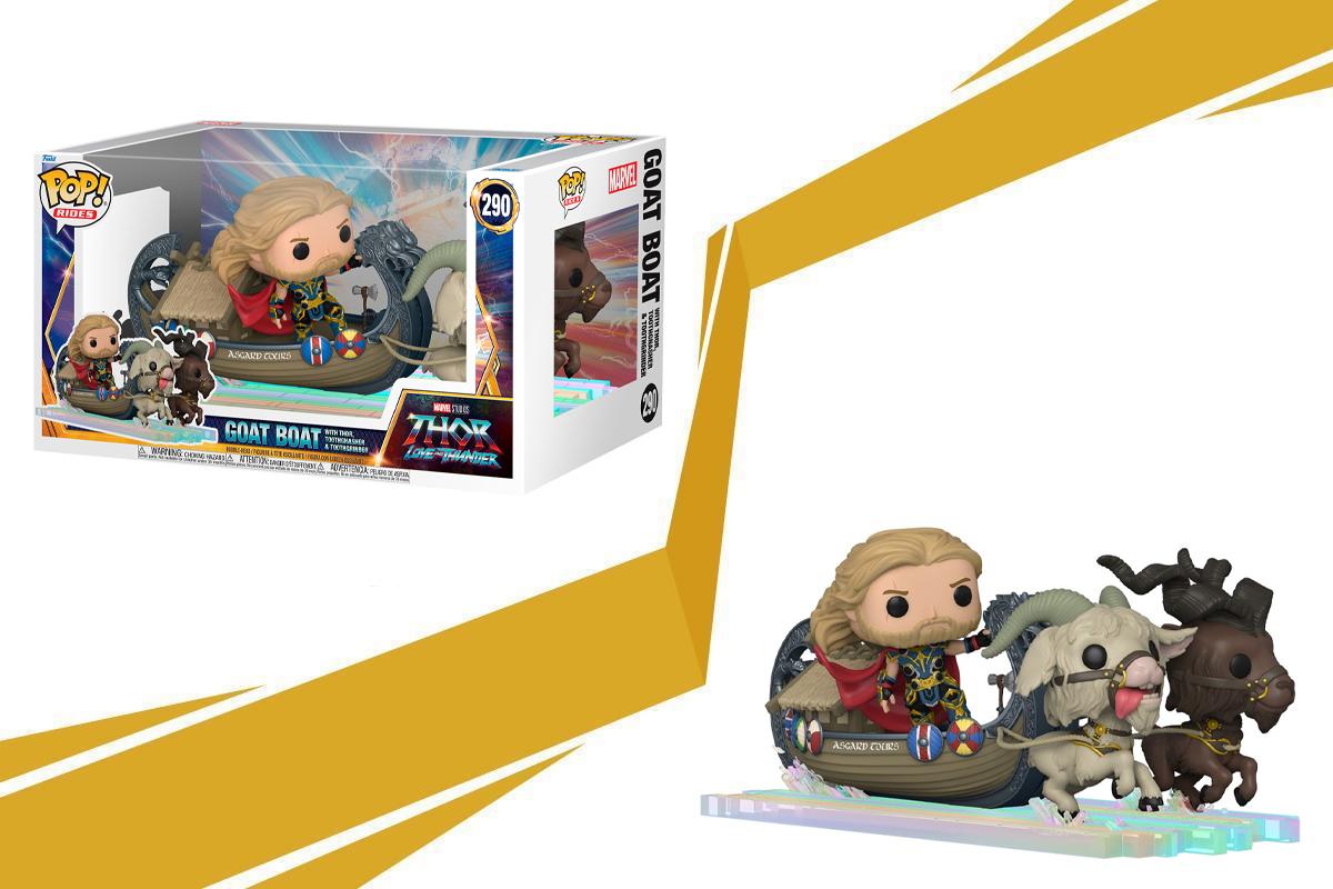 Thor Love and Thunder Goat Boat Ride Super Deluxe POP Figure